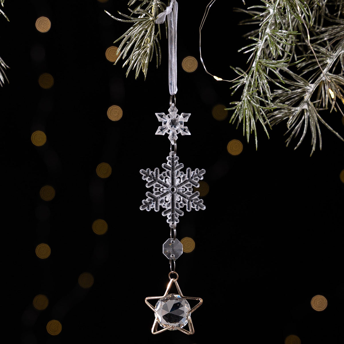 Crystal Christmas Ornaments for Elegant Sparkling Trees