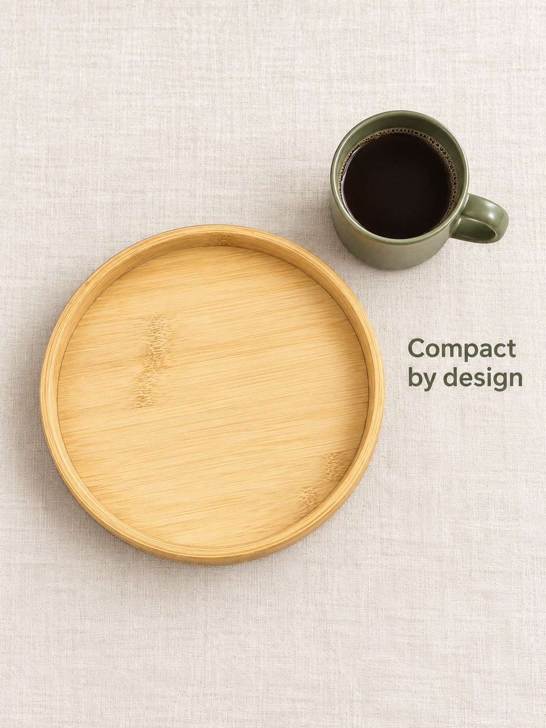 Sofa Armrest Tray: Clip-On Bamboo Snack Table