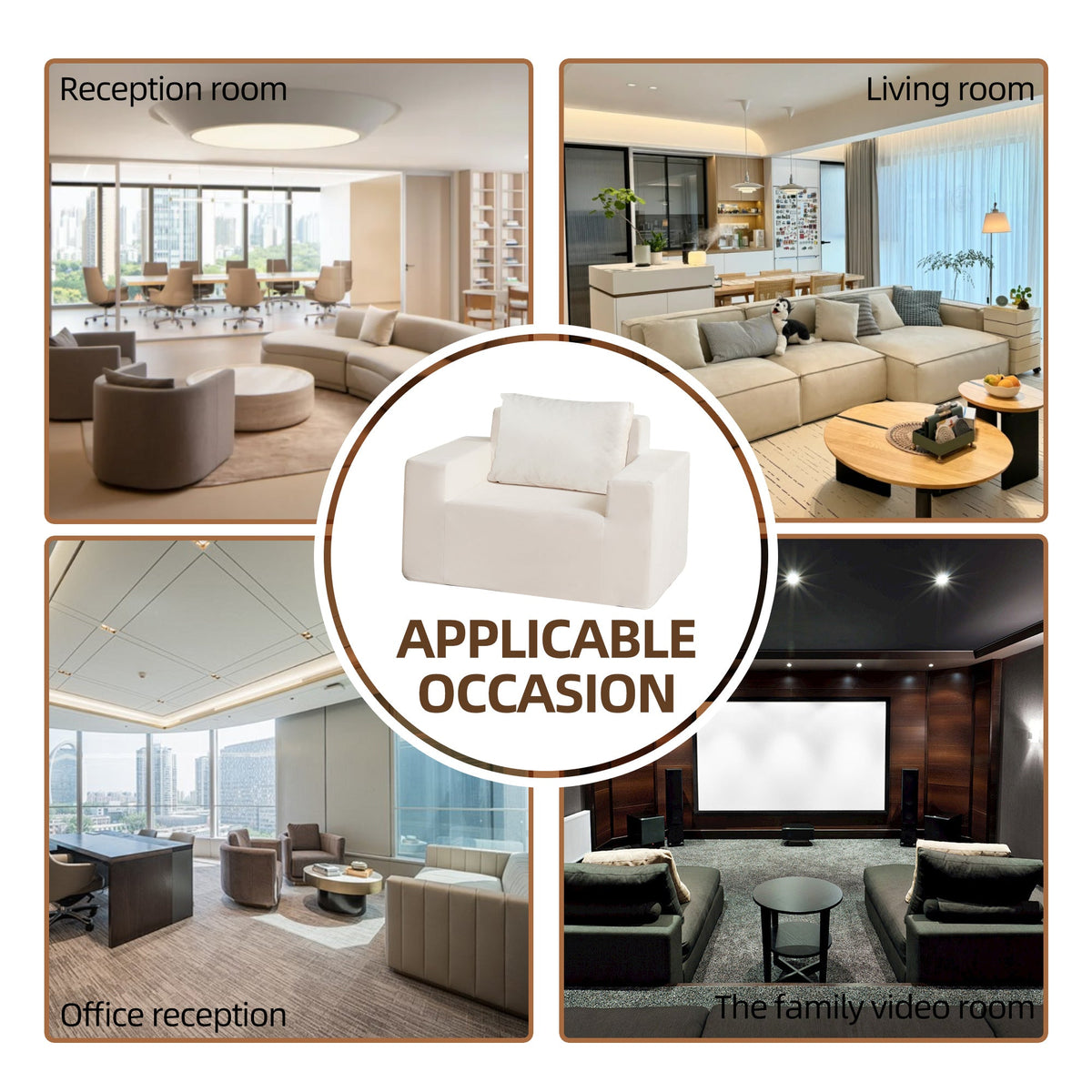 Foam Sofa Couch: Compressed Box Lounge Seat