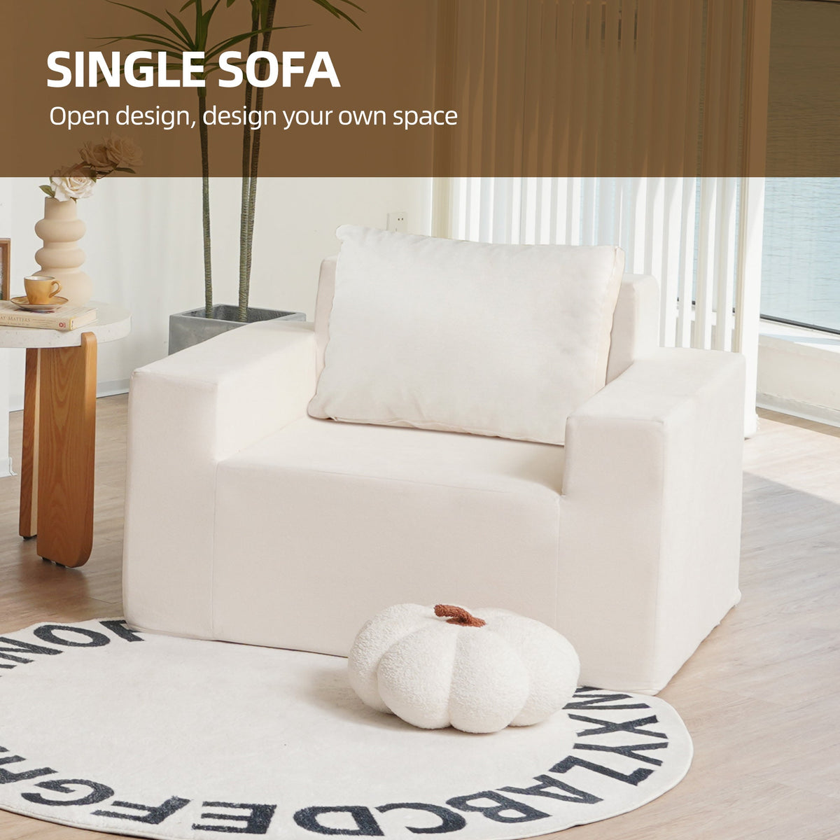 Foam Sofa Couch: Compressed Box Lounge Seat