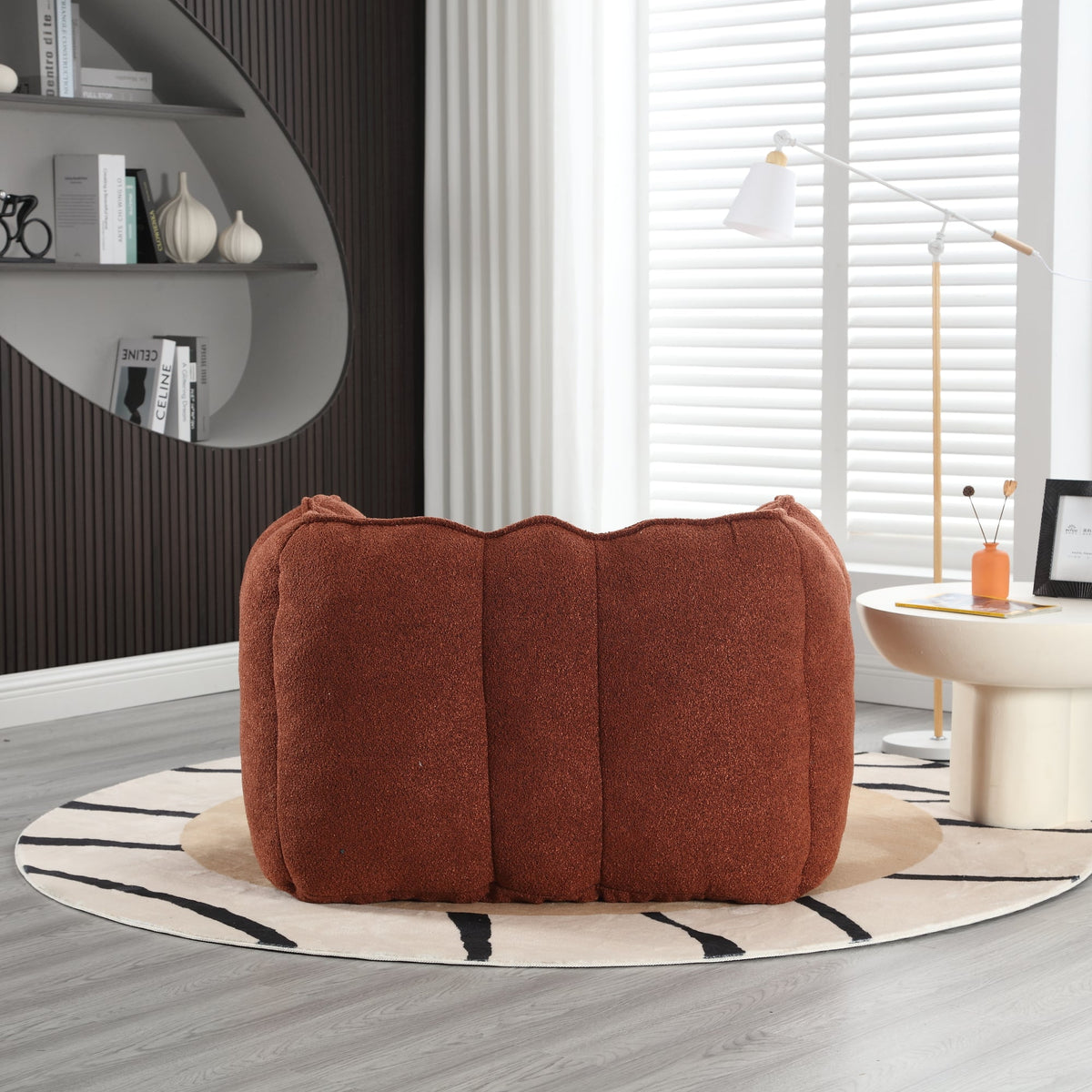 Bean Bag Chair with Footstool for Cozy Living Rooms