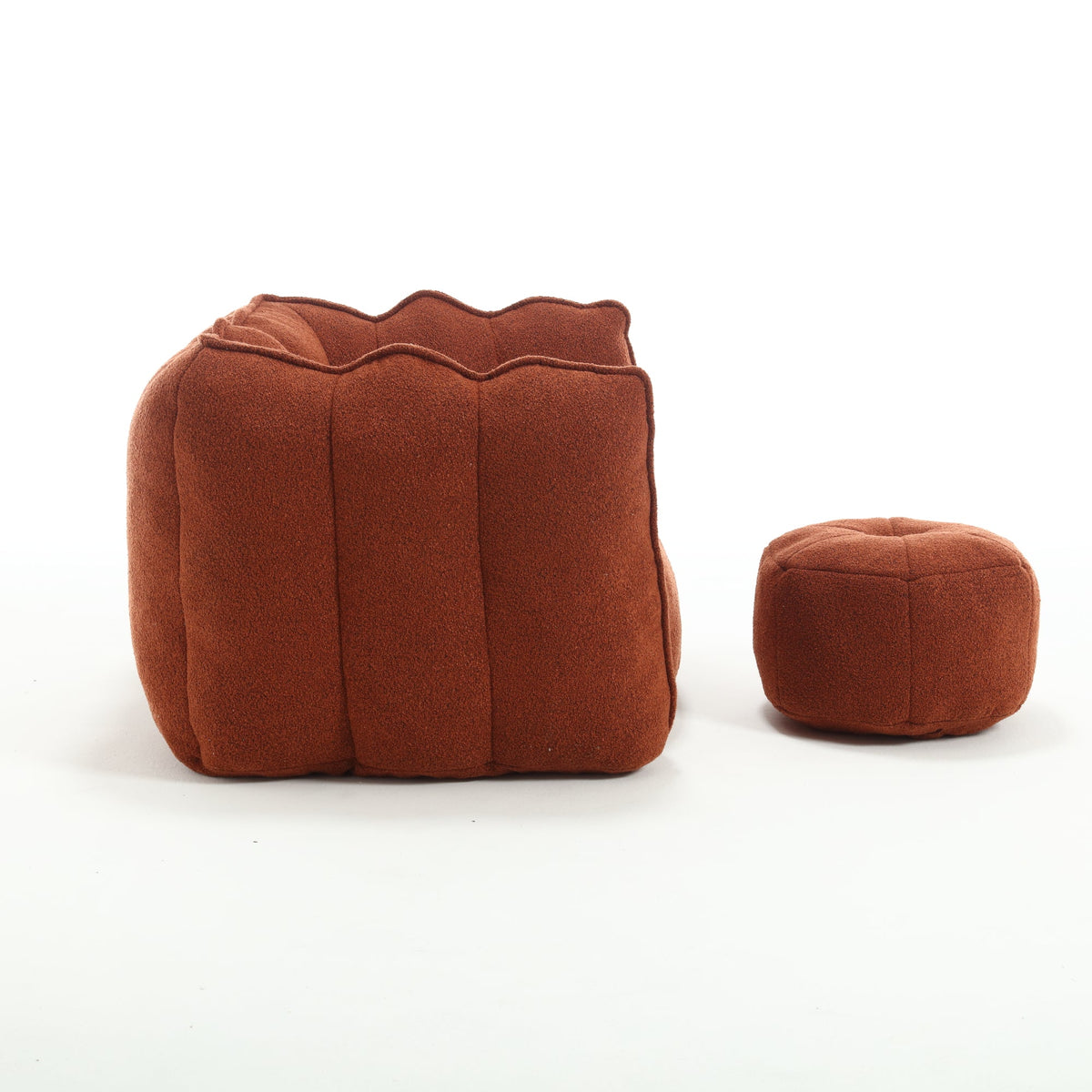 Bean Bag Chair with Footstool for Cozy Living Rooms