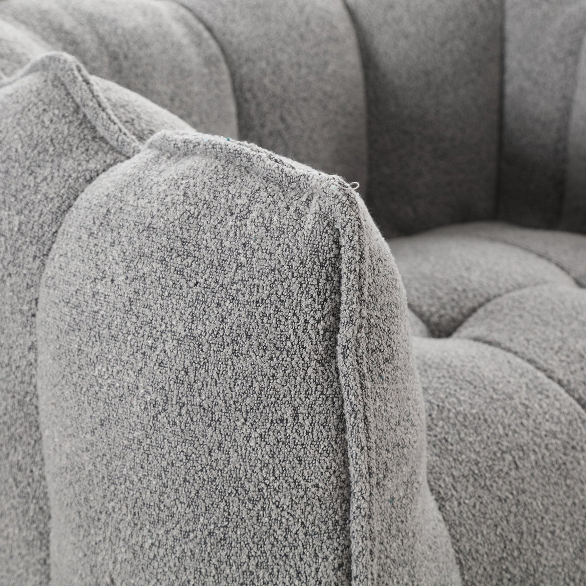 Foam Chip Bean Bag Chair with Footstool for Living Room