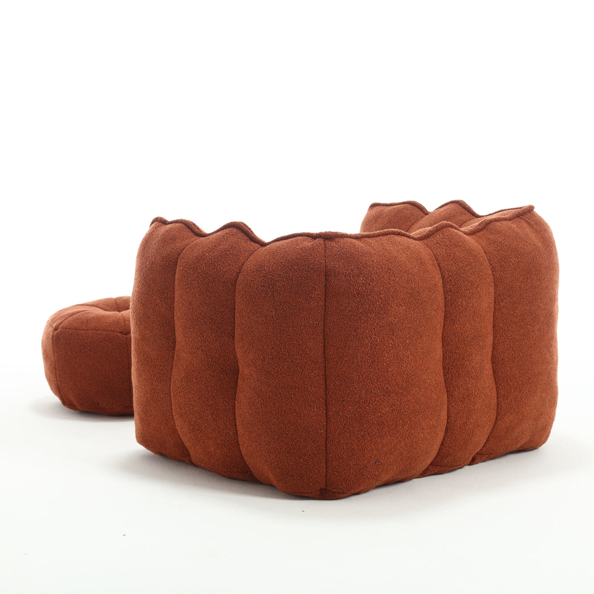 Bean Bag Chair with Footstool for Cozy Living Rooms