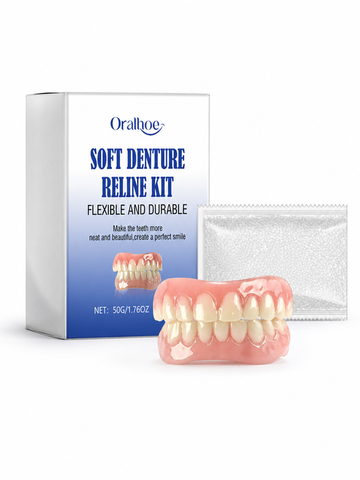 Soft Denture Reline Kit — Perfect Fit at Home, No Dentist