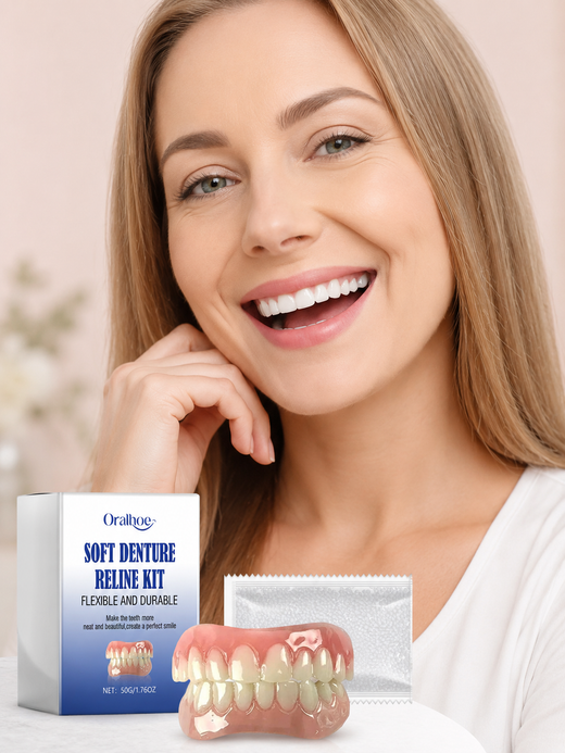 Soft Denture Reline Kit — Perfect Fit at Home, No Dentist