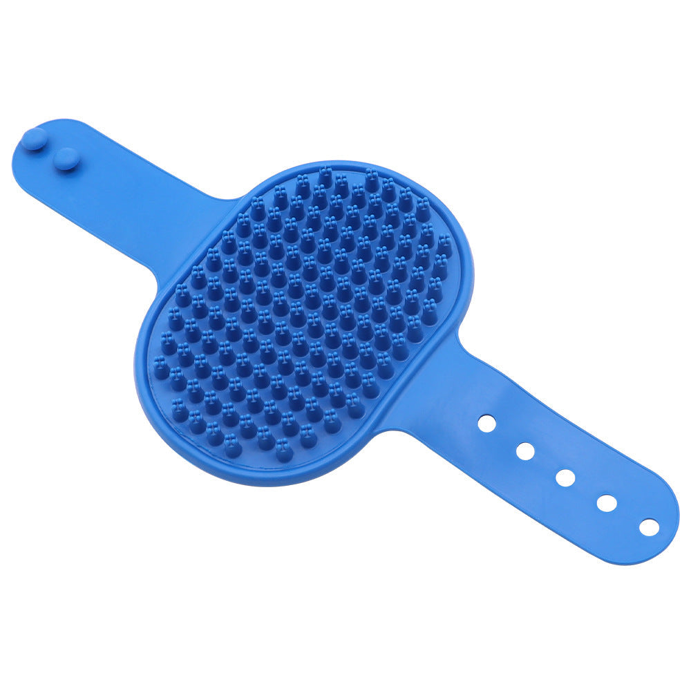 Silicone Pet Grooming Brush for Gentle Bath & Massage