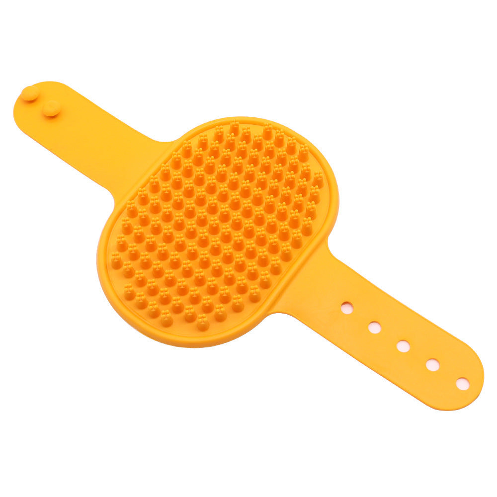 Silicone Pet Grooming Brush for Gentle Bath & Massage