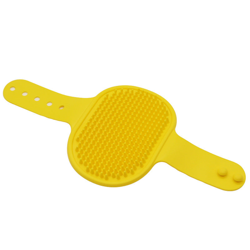 Silicone Pet Grooming Brush for Gentle Bath & Massage