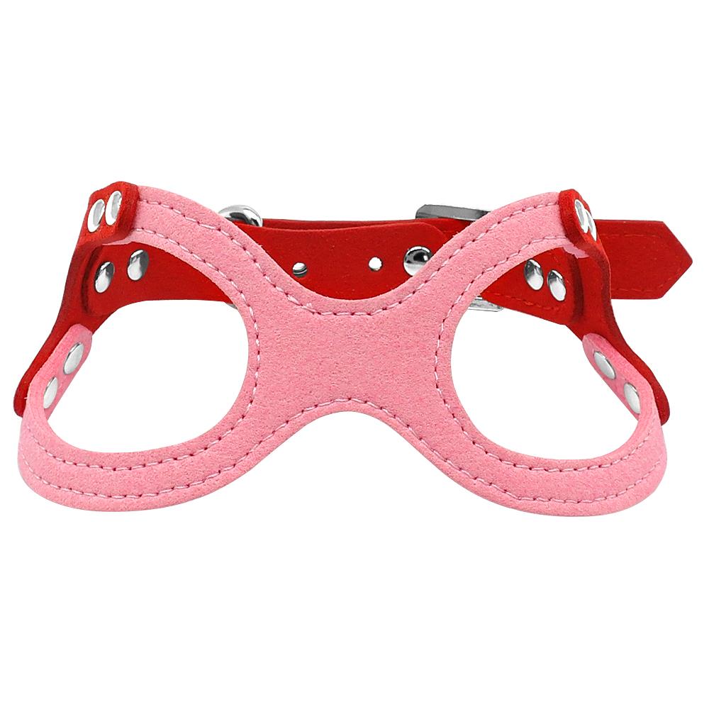 Soft Suede Dog Harness for Small Chihuahuas & Yorkies