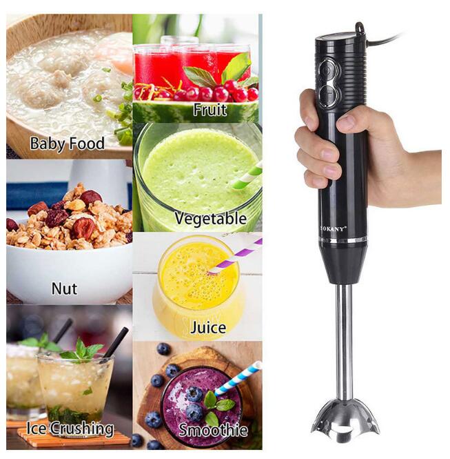 Immersion Hand Blender 300W 2-Speed Stainless Blade