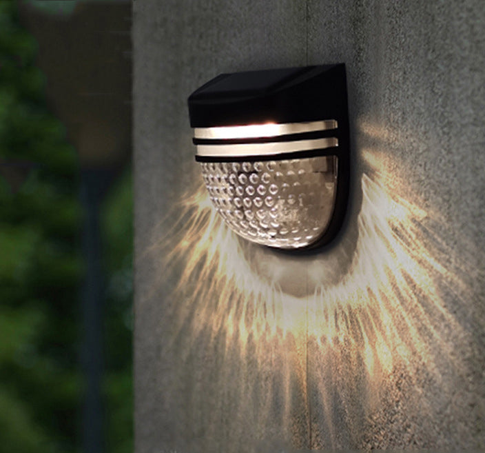 Solar Garden Wall Light with Warm Glow, No Wiring Needed