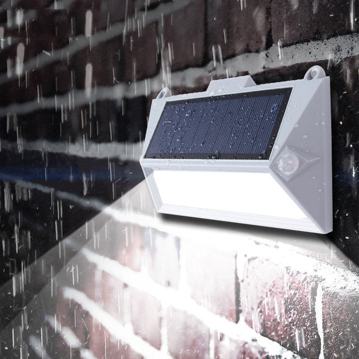 Solar Motion Sensor Wall Light, Waterproof Outdoor Lamp