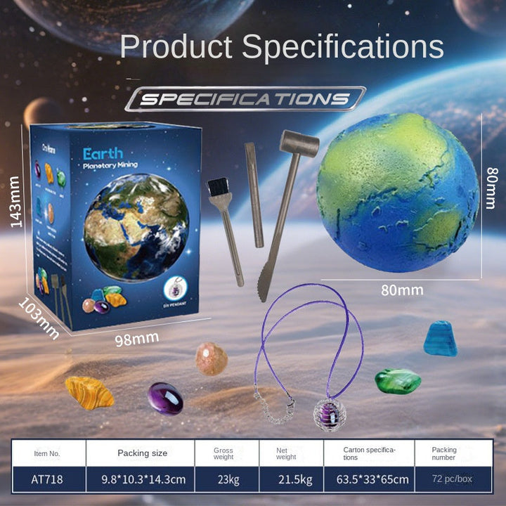 Solar System Excavation Toy: Gemstone Treasure Hunt