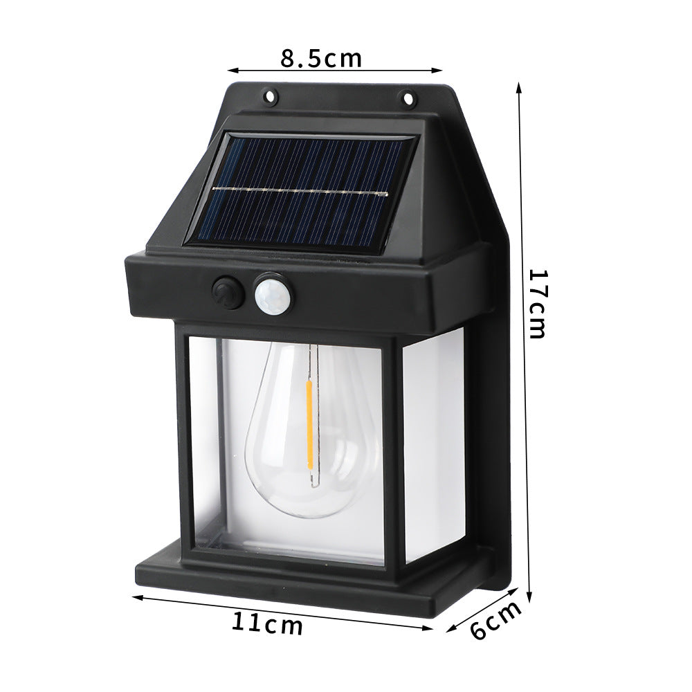 Solar Wall Light with Motion Sensor, Wireless Outdoor