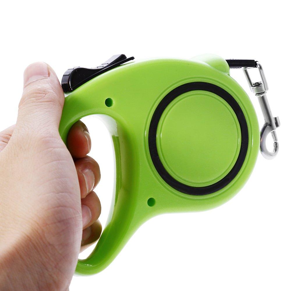 Retractable Dog Leash with One-Handed Lock, 3M or 5M