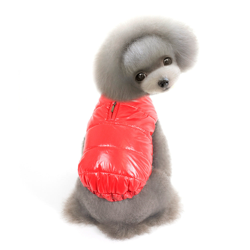 Dog Winter Jacket: Warm Glossy Padded Winter Protection