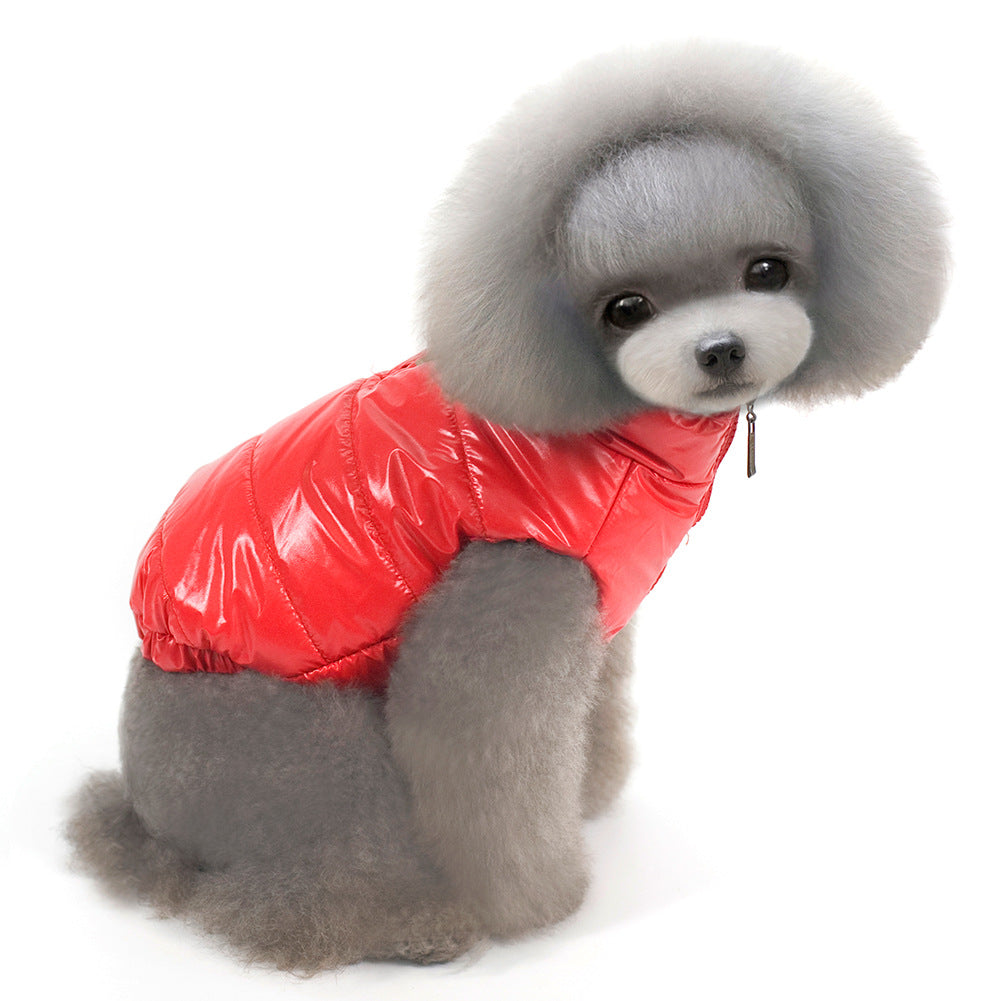 Dog Winter Jacket: Warm Glossy Padded Winter Protection