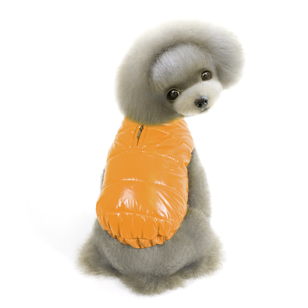 Dog Winter Jacket: Warm Glossy Padded Winter Protection