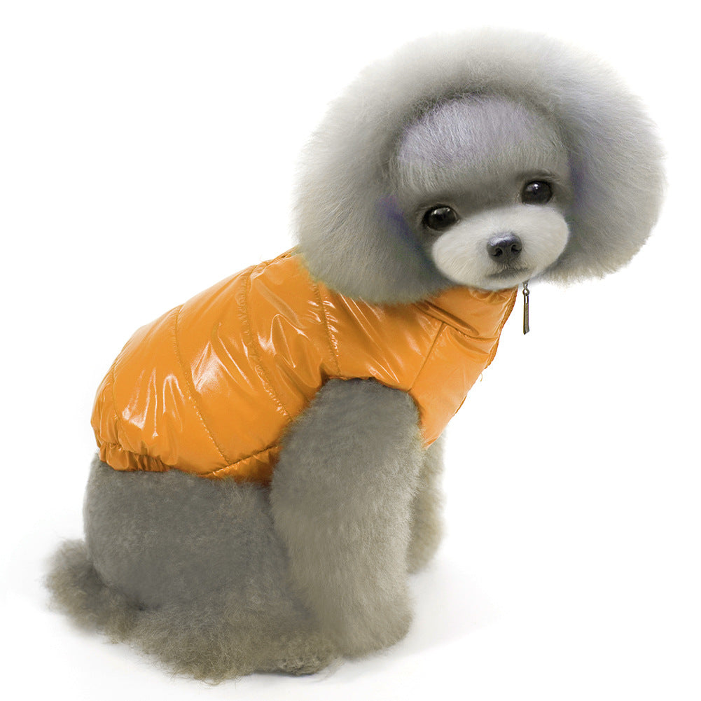 Dog Winter Jacket: Warm Glossy Padded Winter Protection