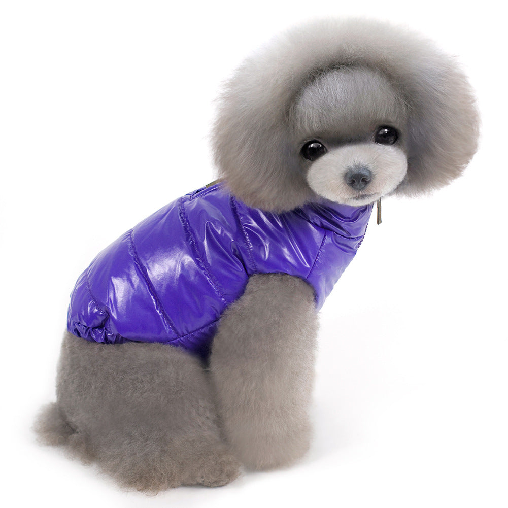 Dog Winter Jacket: Warm Glossy Padded Winter Protection