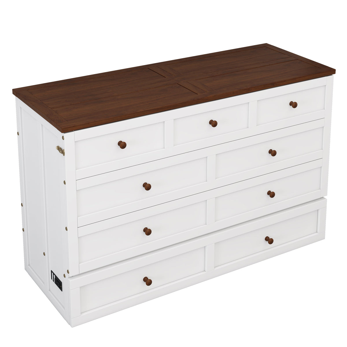 Queen Murphy Bed Chest for Small Rooms & Offices