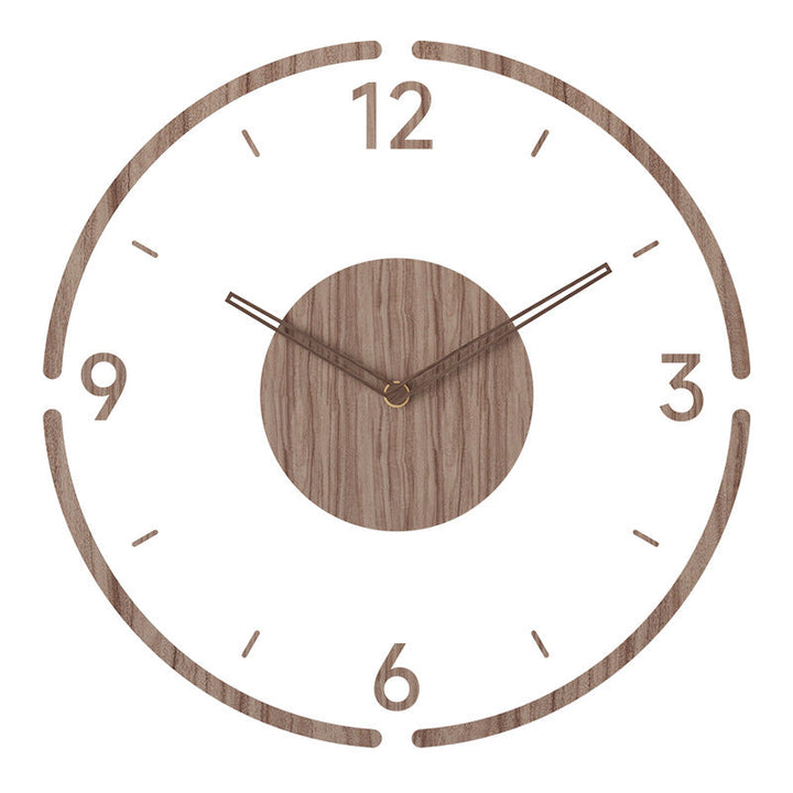 Silent Wood Wall Clock for Modern, Calm Home Interiors