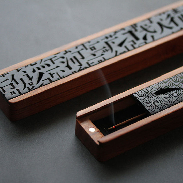Wood Incense Holder Box for Cleaner, Calmer Rituals
