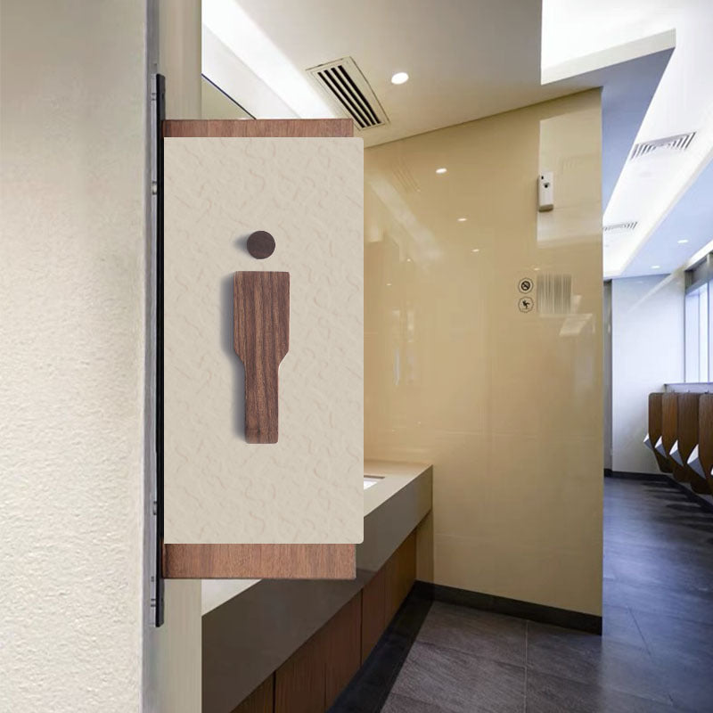 Solid Wood Toilet Signs for Stylish Bathroom Doors