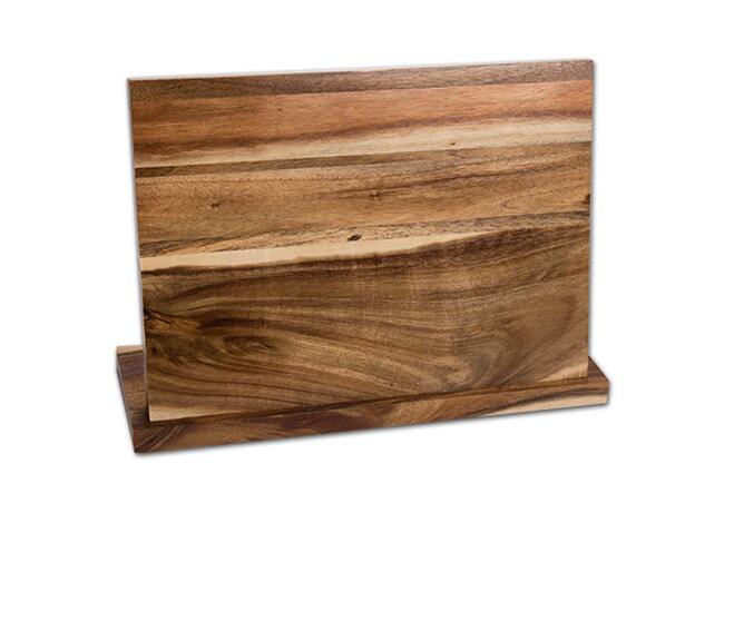 Solid Wood Magnetic Knife Holder for Countertop Storage