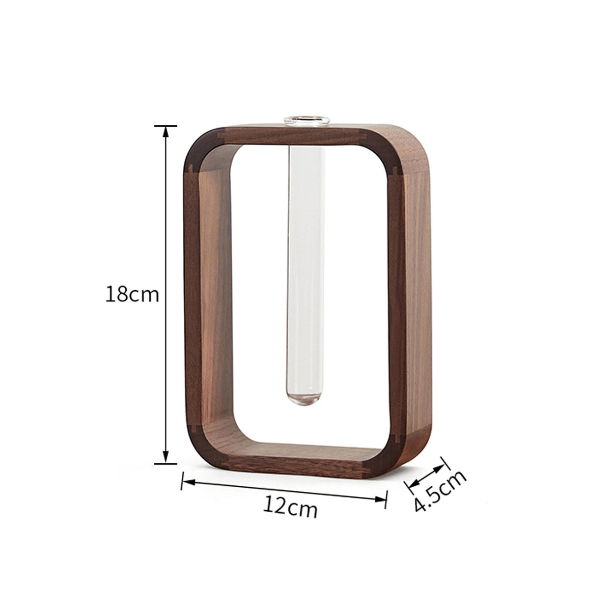 Walnut Hydroponic Planter for Small-Space Greenery