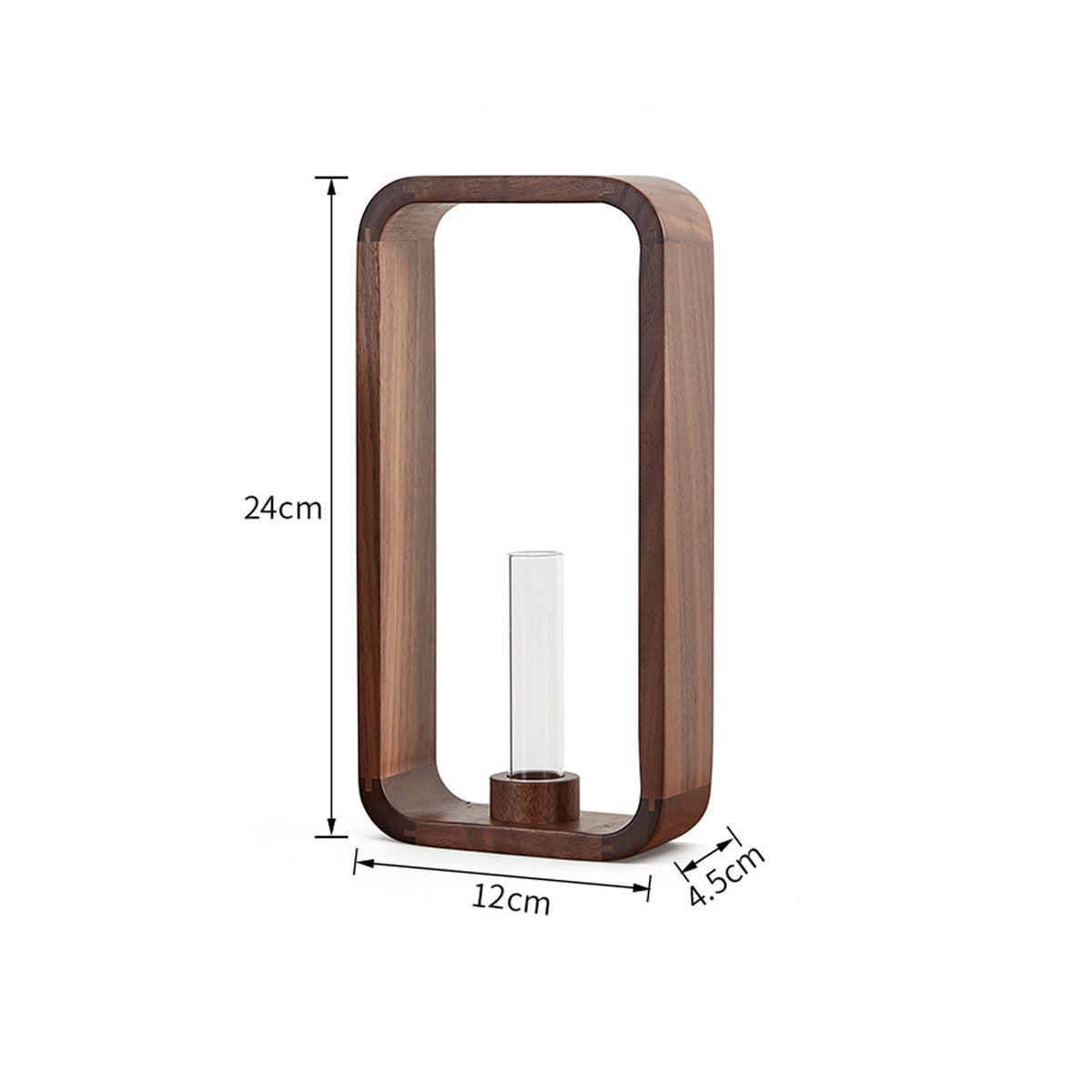 Walnut Hydroponic Planter for Small-Space Greenery