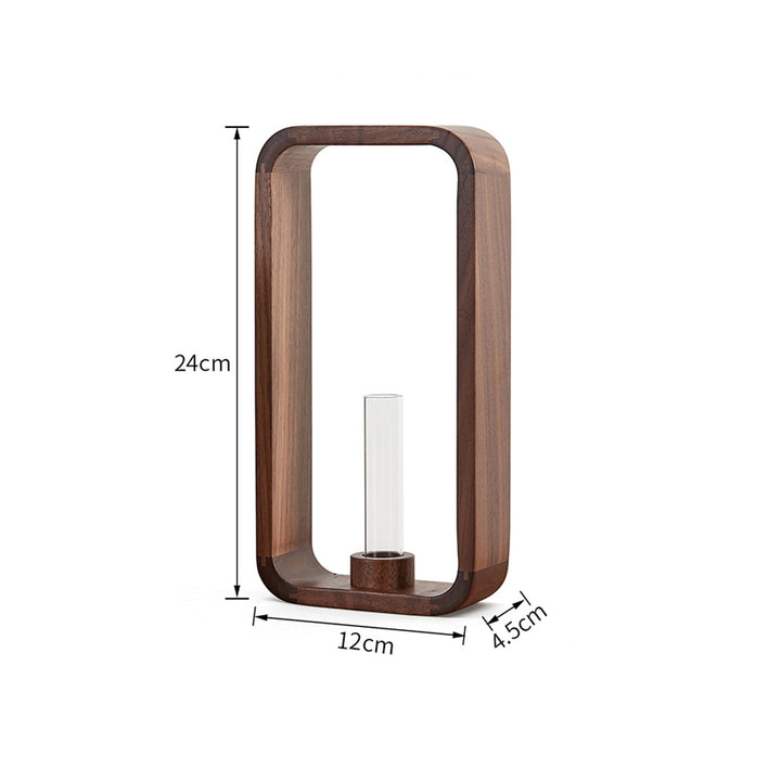 Walnut Hydroponic Planter for Small-Space Greenery