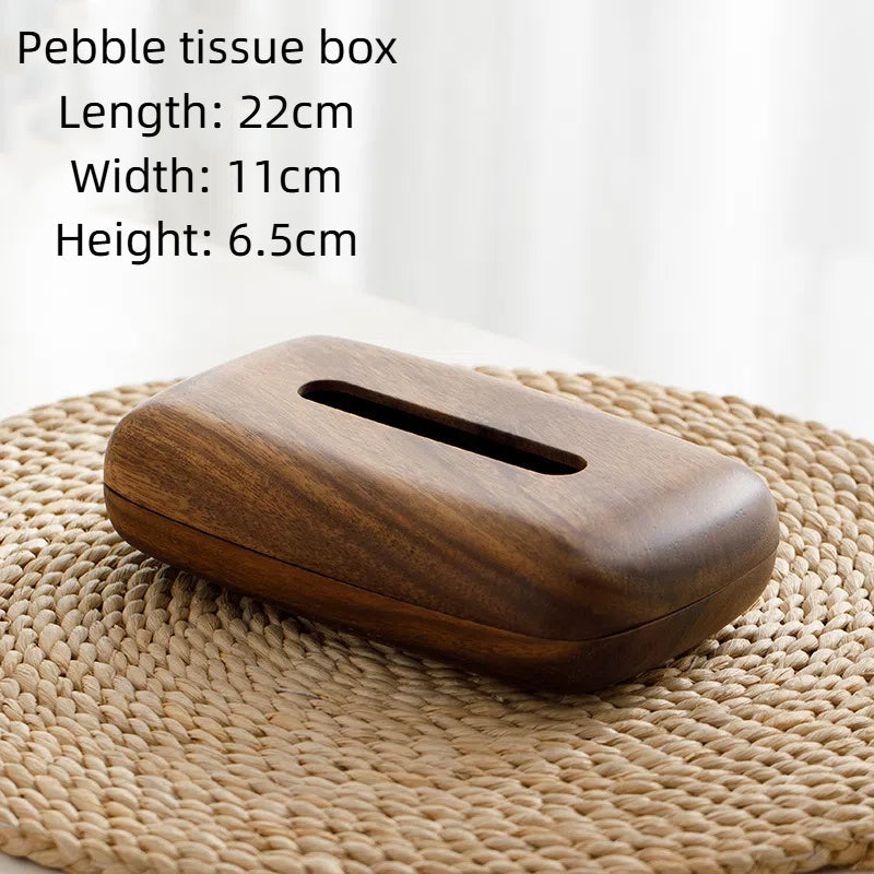 Wooden Tissue Box Cover for Refined Tabletop Style