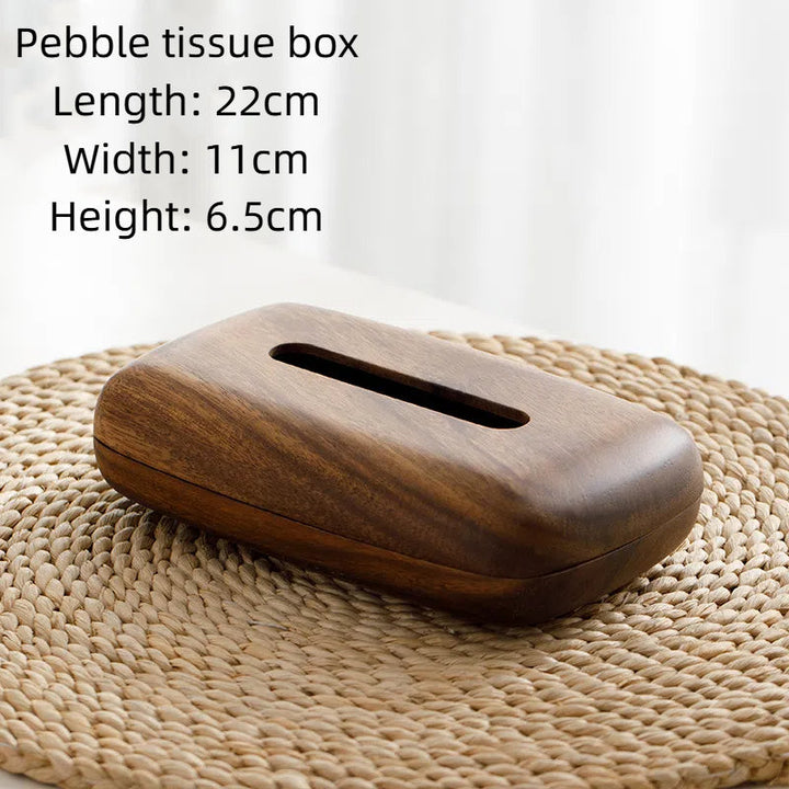 Wooden Tissue Box Cover for Refined Tabletop Style