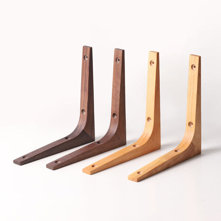 Wooden Wall Shelf Brackets for Warm, Stable Displays