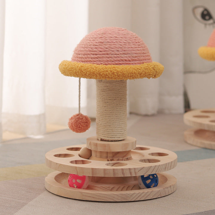 Wood Cat Scratching Toy for Daily Indoor Enrichment