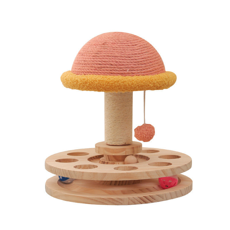 Wood Cat Scratching Toy for Daily Indoor Enrichment