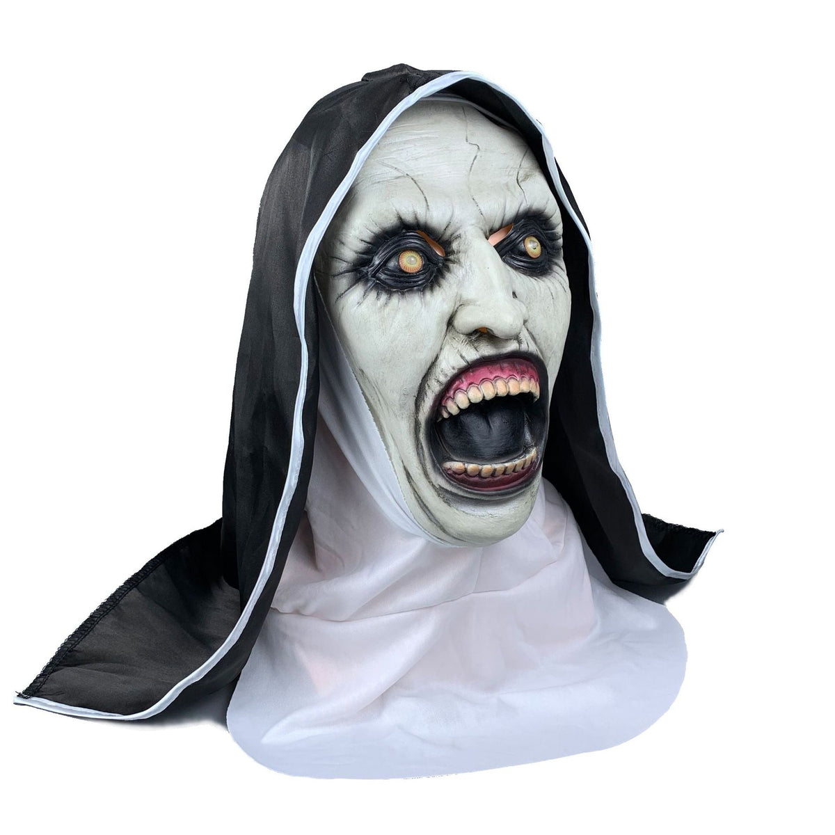 Illuminated Nun Ghost Mask for Dramatic Halloween Scares