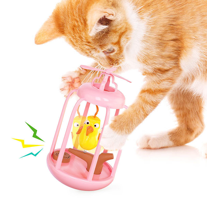 Interactive Cat Tumbler Toy Cage for Indoor Enrichment