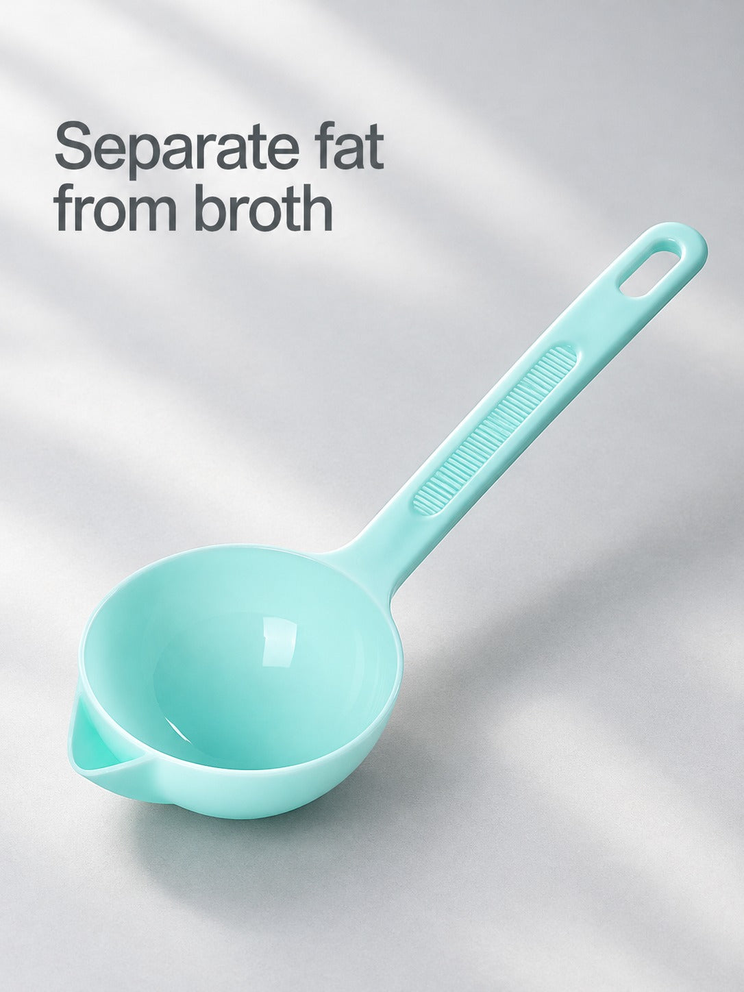 Soup Oil Separator Spoon for Skimming Fat From Broth