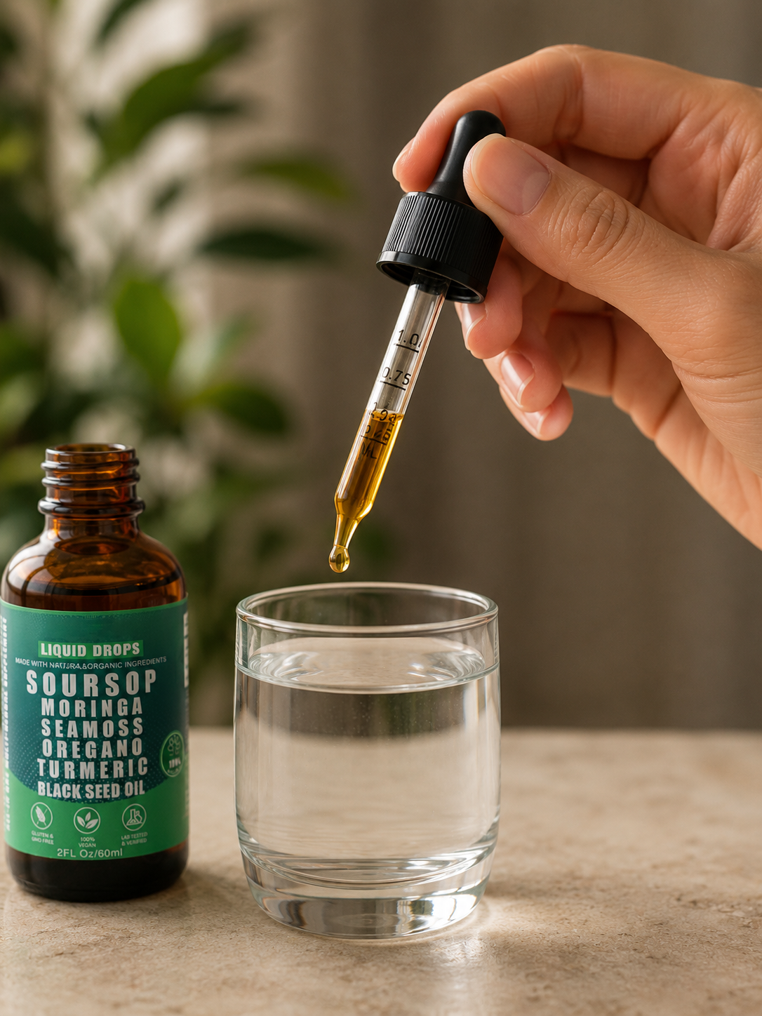 Sourhop Liver Cleanse Drops — Herbal Tonic