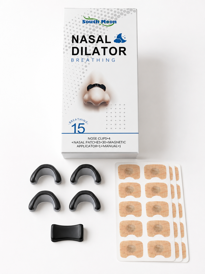 Anti-Snoring Nasal Clip & Patch Kit — Quieter Sleep Tonight