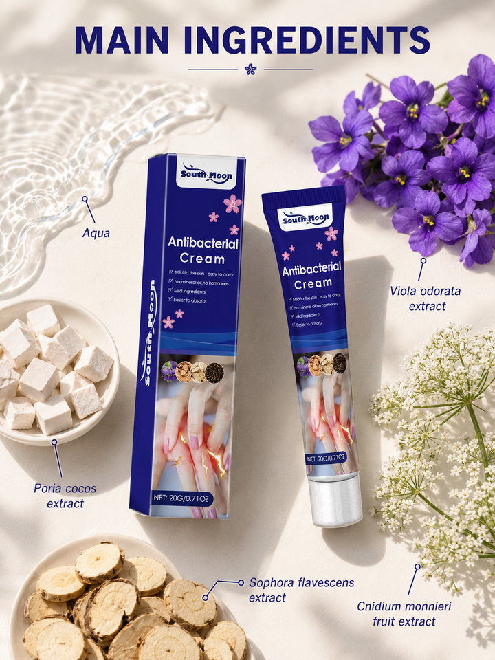 Antibacterial Cream for Dry Itchy Skin – Soothing Redness Relief