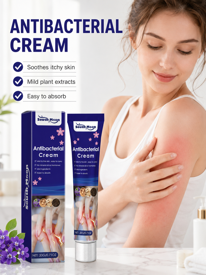Antibacterial Cream for Dry Itchy Skin – Soothing Redness Relief