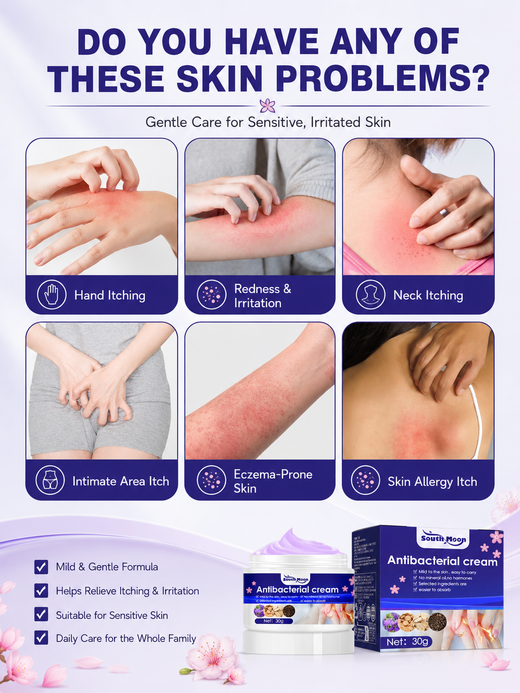 South Moon Antibacterial Cream – Soothing Itch Relief 30g