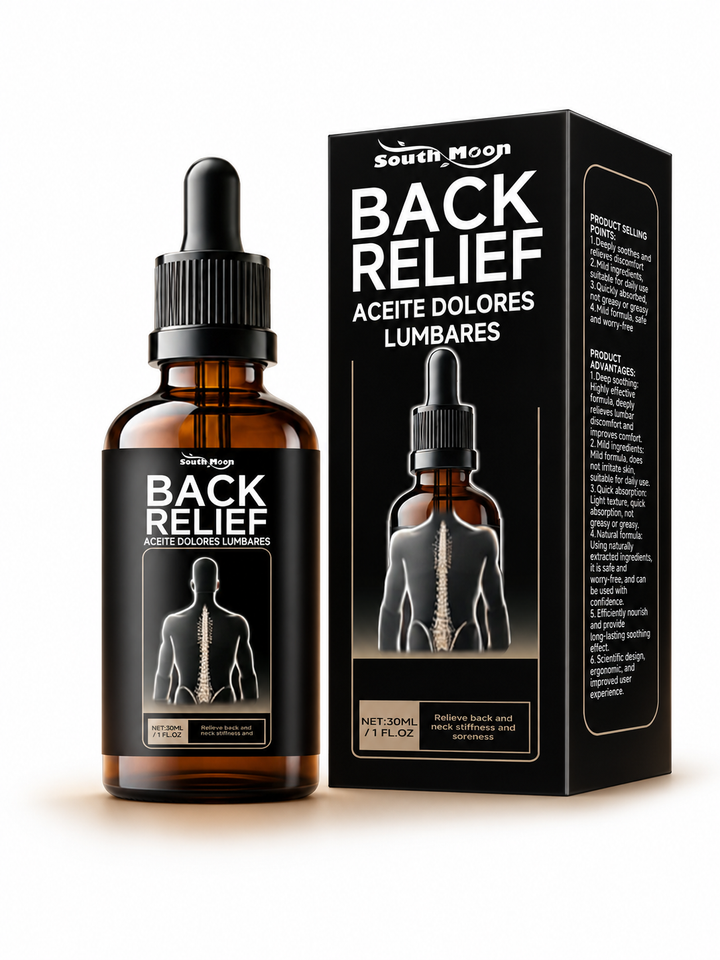 Back Pain Relief Massage Oil — Daily Soothing Essence