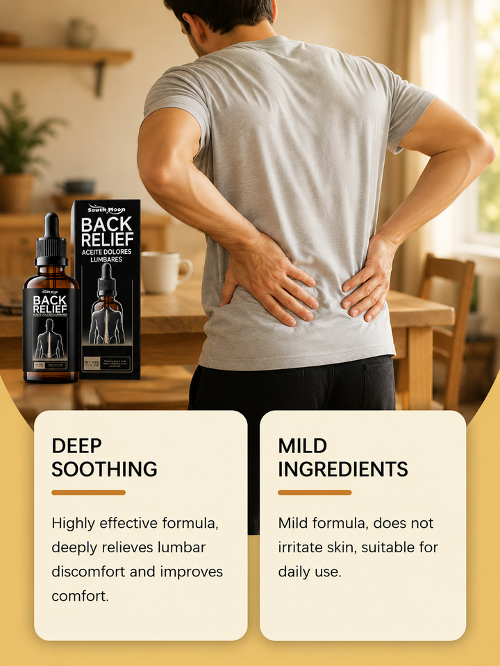 Back Pain Relief Massage Oil — Daily Soothing Essence