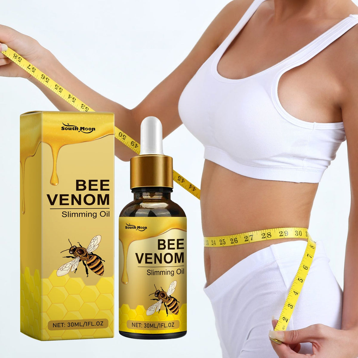 Bee Venom Slimming Oil for Firmer Body Curves at Home