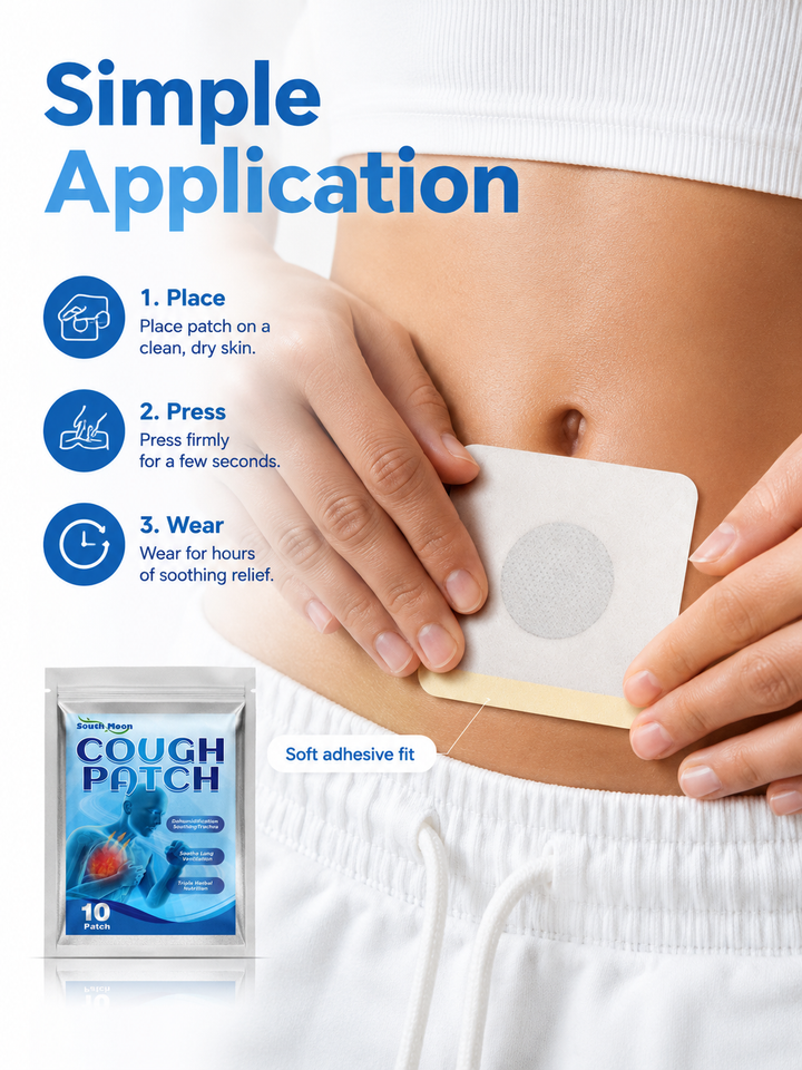Herbal Cough Patch for Runny Nose & Dry Throat – South Moon